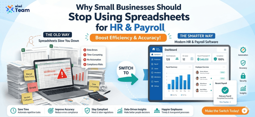 Why Small Businesses Should Stop Using Spreadsheets for HR & Payroll