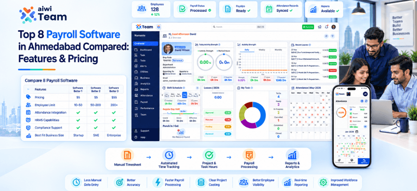 Top 8 Payroll Software in Ahmedabad Compared: Features & Pricing
